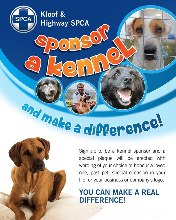 Kloof SPCA Monthly Kennel Sponsor